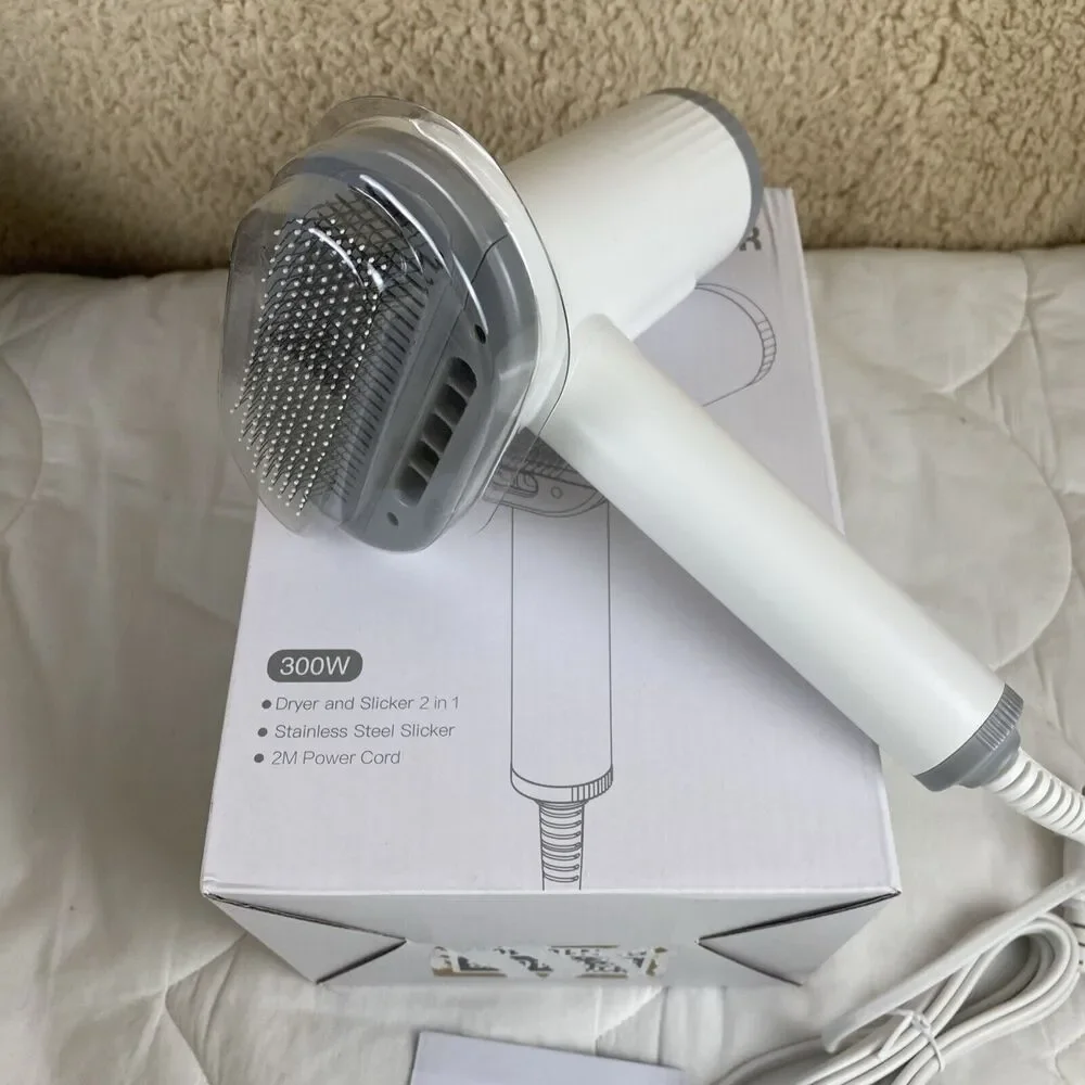 SIHEPETSHOPS Dog Hair Dryer 2 In 1 Dog Brush For Small Dog And Cat
